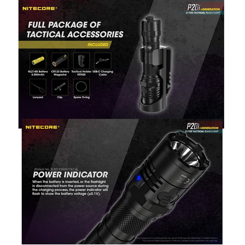 NITECORE P20i Flashlight -1800 Lumens - Image 6