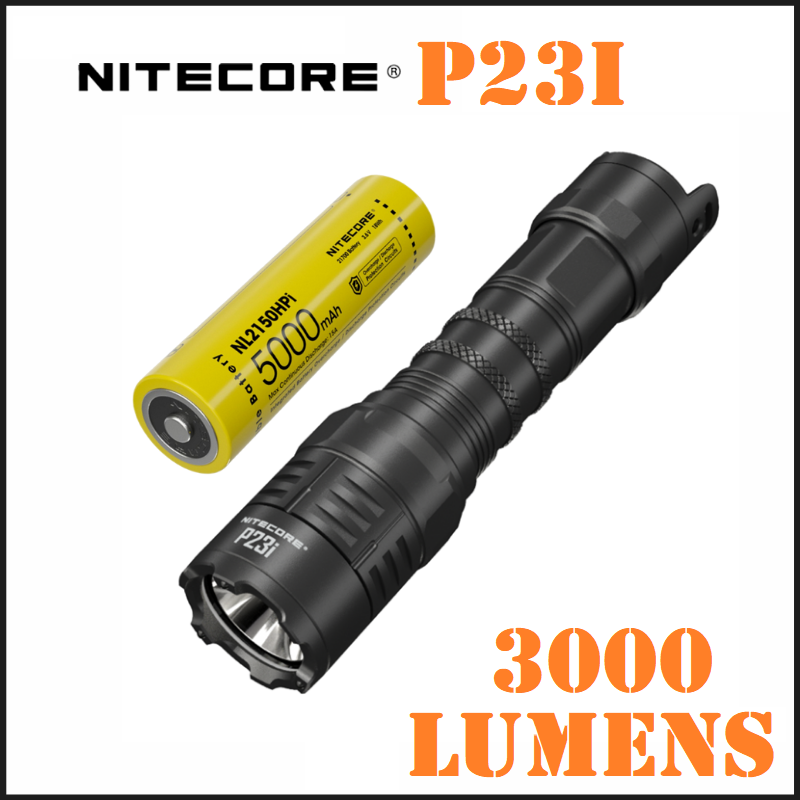 Nitecore P23i Tactical Flashlight 3000 Lumens - Torcia Tattica Ricaricabile USB-C - 3000 Lumens E 470 Metri