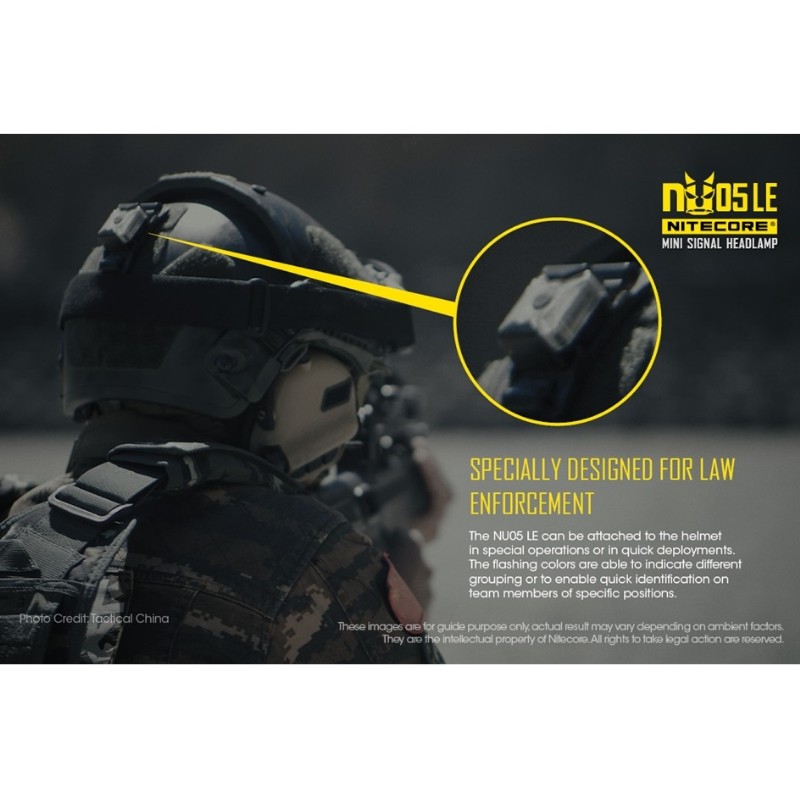Nitecore NU05 LE - Mini Signal Headlamp - Ricaricabile USB - Torcia RGB per segnalazioni - Image 8