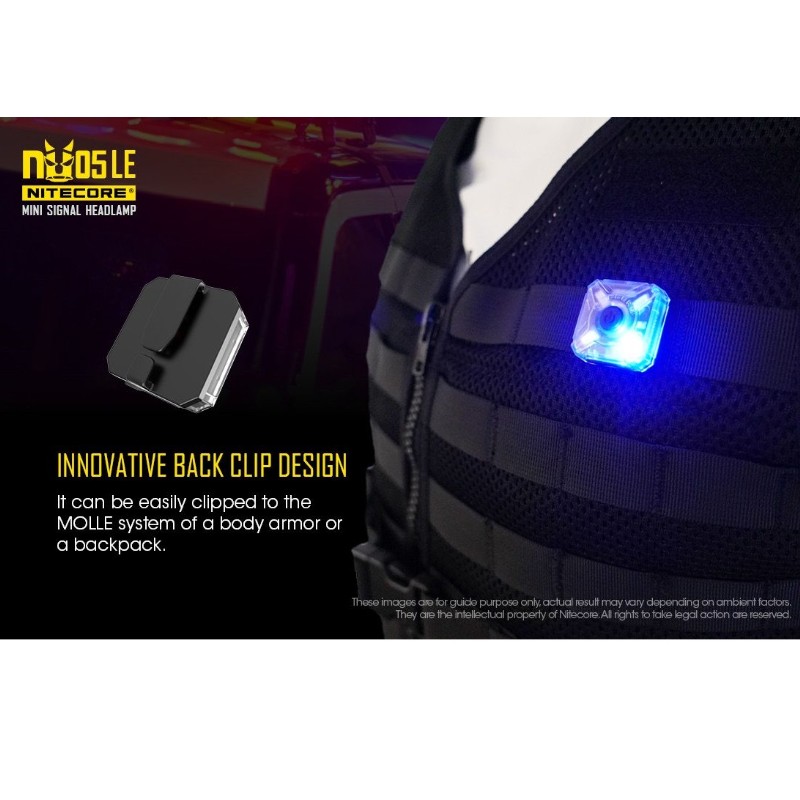 Nitecore NU05 LE - Mini Signal Headlamp - Ricaricabile USB - Torcia RGB per segnalazioni - Image 2
