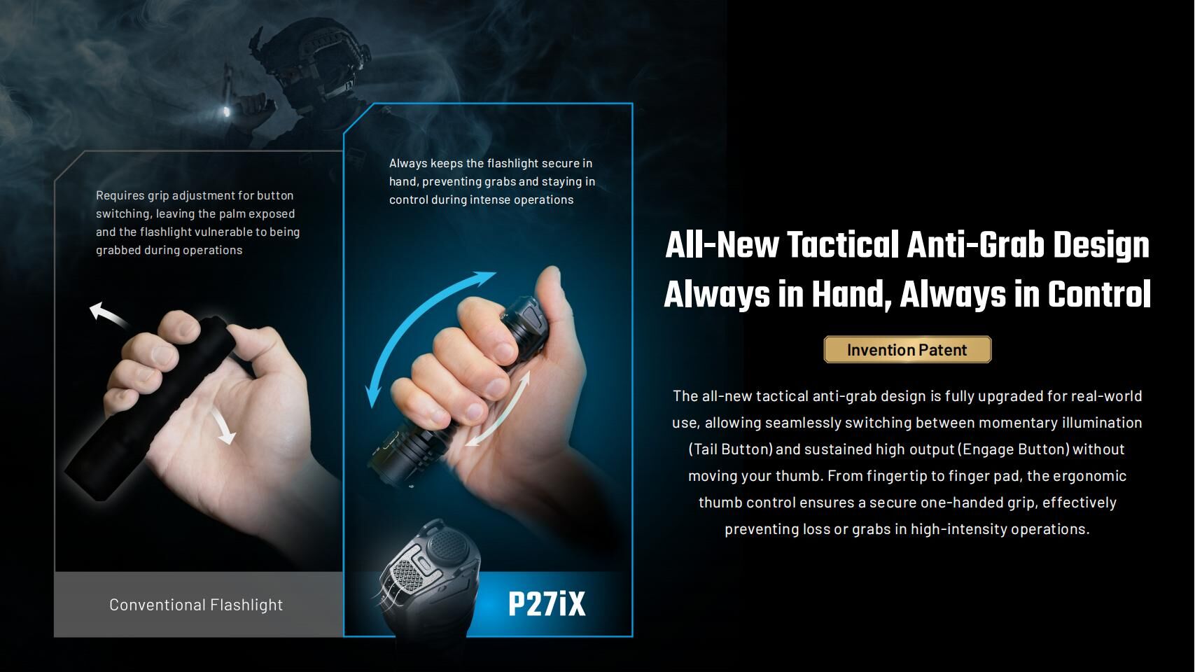 Nitecore - P27iX - Torcia LED Operativa con Fascio Luminoso Variabile - 5000 Lumens e 430 metri - Ricaricabile USB-C - Image 8