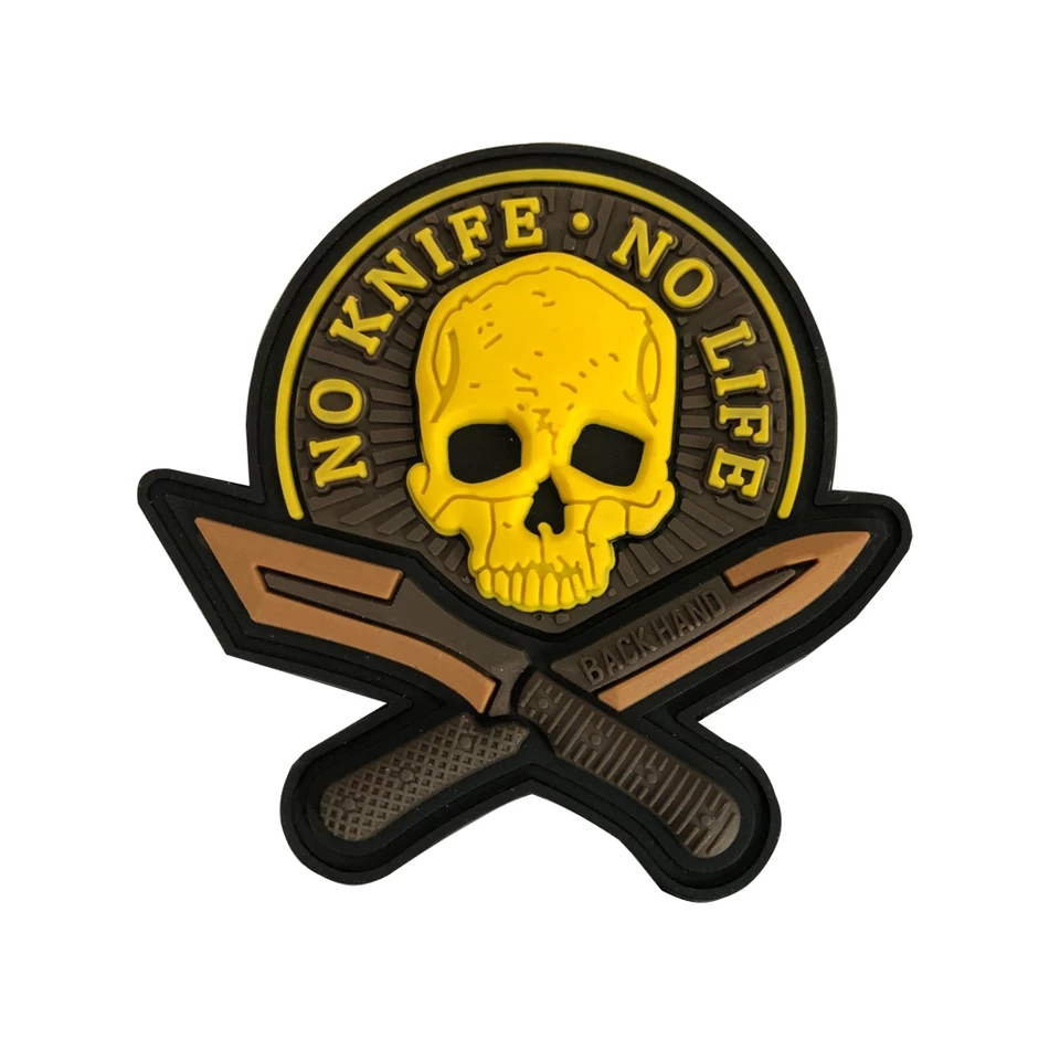 "NO KNIFE-NO LIFE" PVC patch - immagine 2