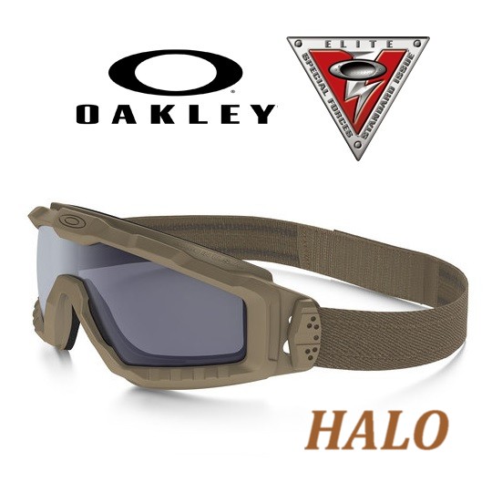 Oakley SI BALLISTIC HALO GOGGLE - Terrain tan con lente grey