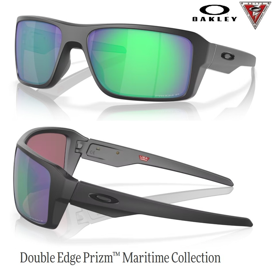 Oakley SI DOUBLE EDGE Prizm™ Maritime Polarized - matte black frame ( OO9380-0966)