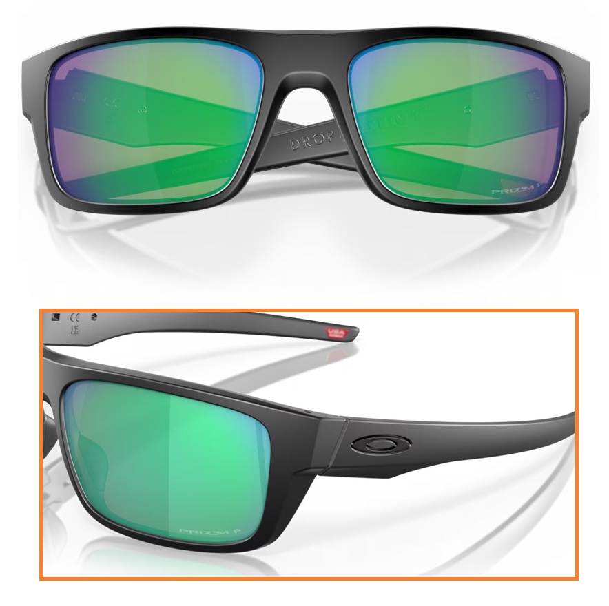 Oakley SI DROP POINT Prizm™ Maritime Polarized - matte black frame ( 000936739) - Image 3
