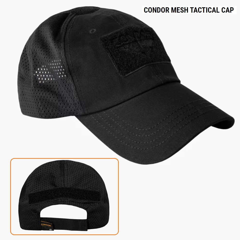 Condor Tactical Mesh cap nero