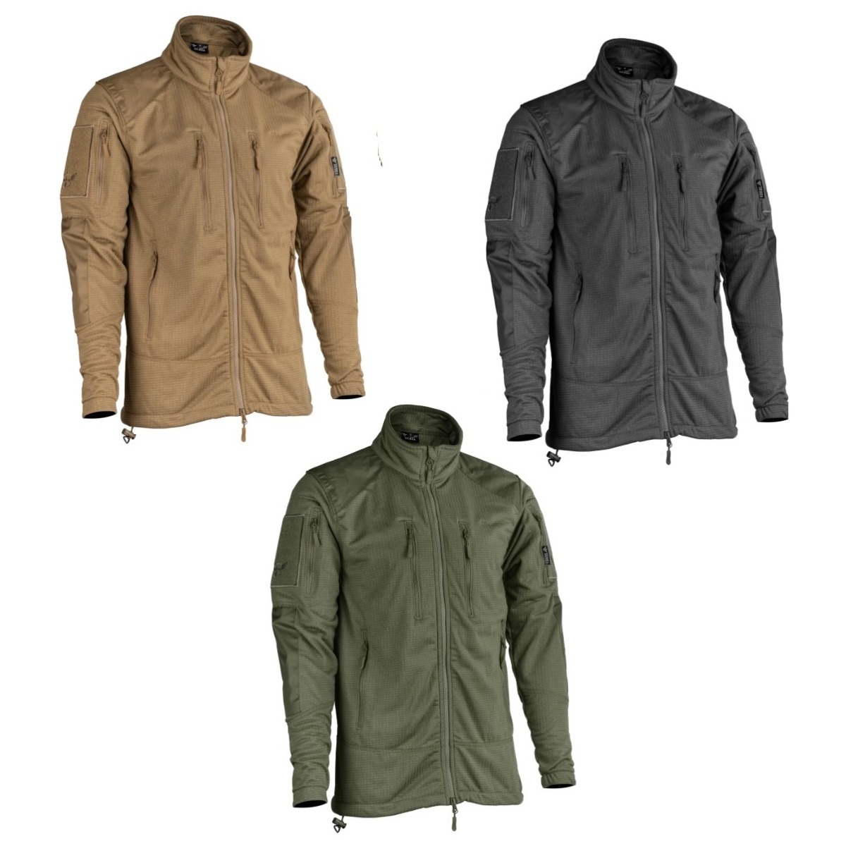 OPENLAND SIERRA GRID FLEECE JACKET (OPT-4411)