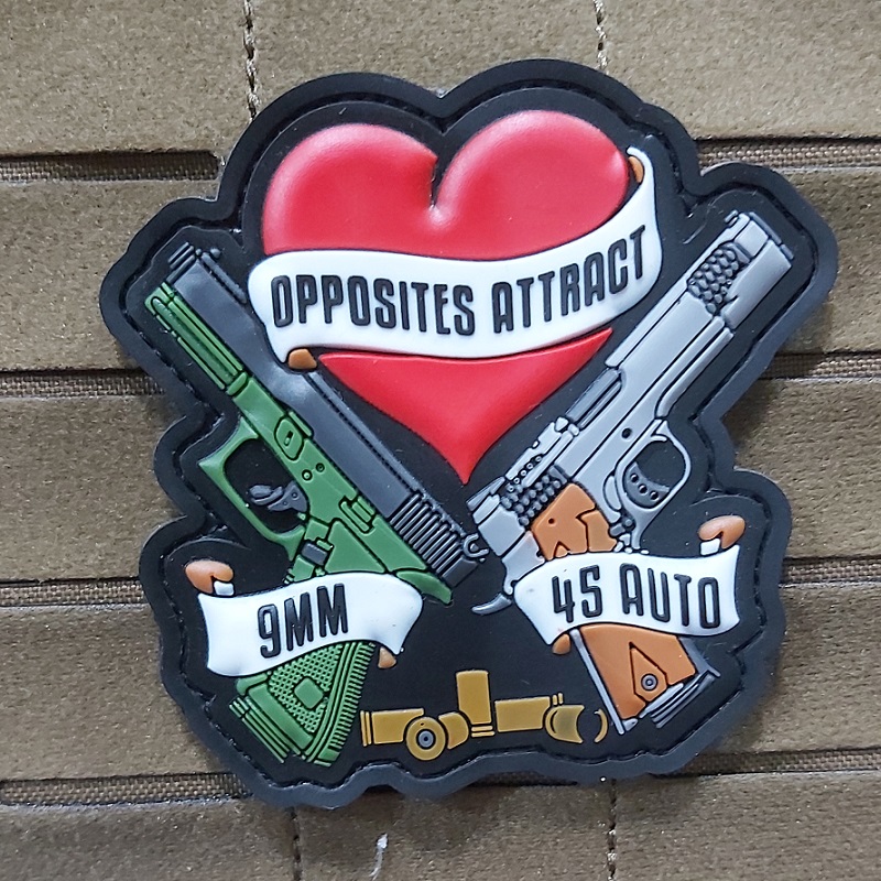 "OPPOSITES ATTRACT" PVC 3D Patch