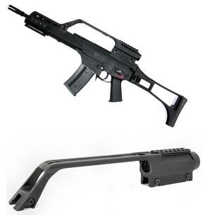 SAMURAI OTTICA G36 CON MANIGLIONE+SLITTA DA 20mm