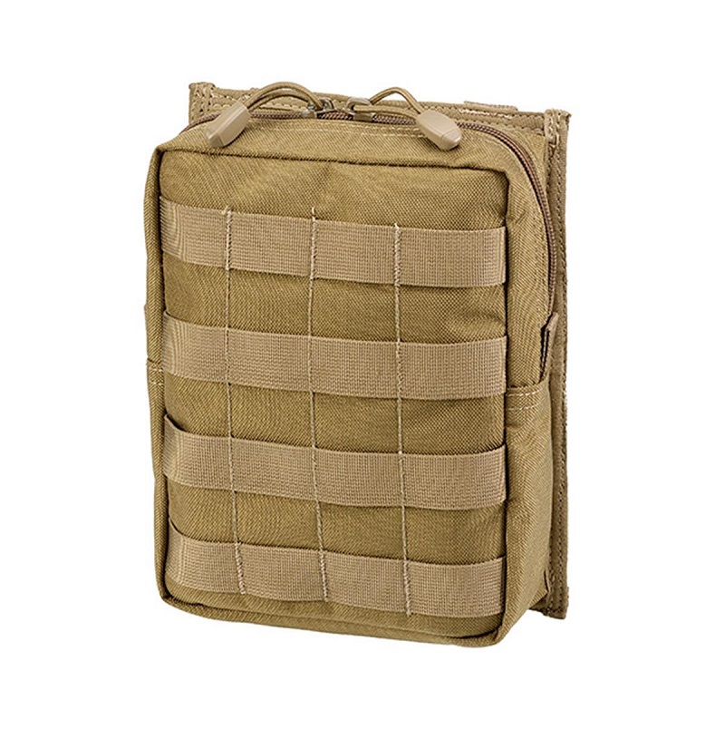 Outac Large Utility pouch verticale coyote - MOLLE Compatibile