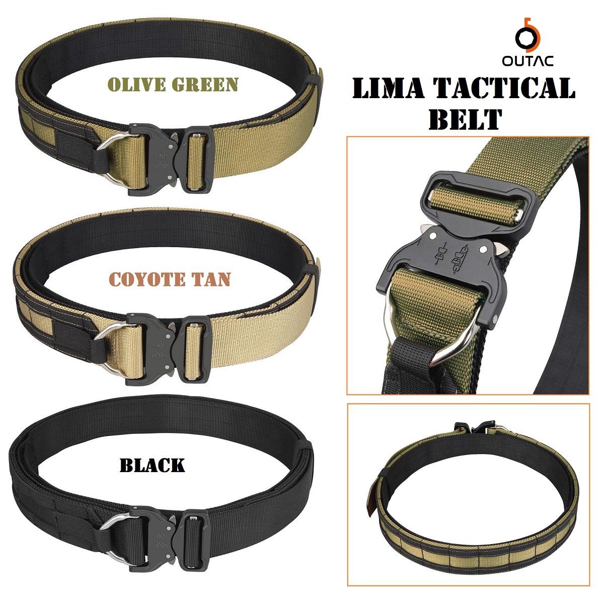 OUTAC LIMA TACTICAL MOLLE BELT SET (OT-2054)