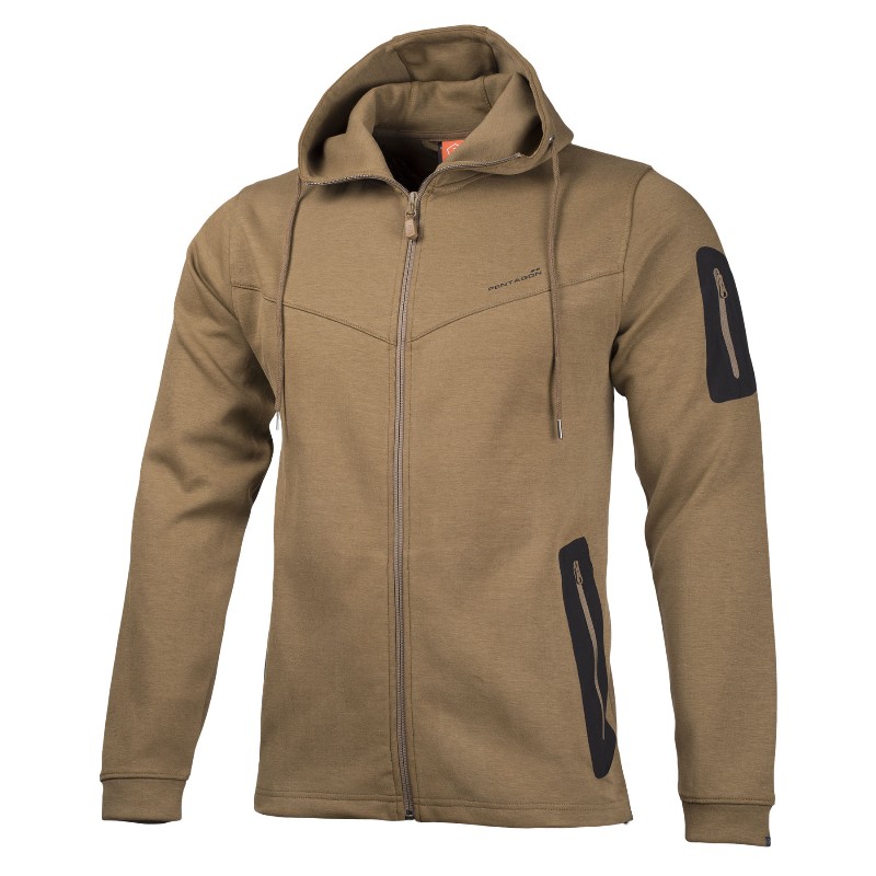 Pentagon PENTATHLON Coyote Felpa con Cappuccio