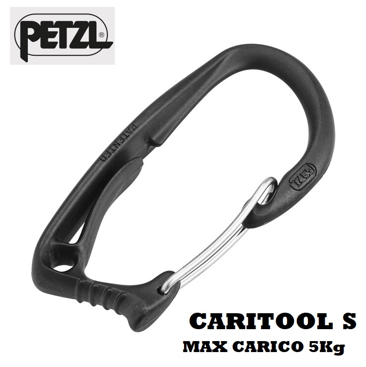 Petzl Small Caritool P42 Black( Harness tool holder )- moschettone porta utensili/cuffie