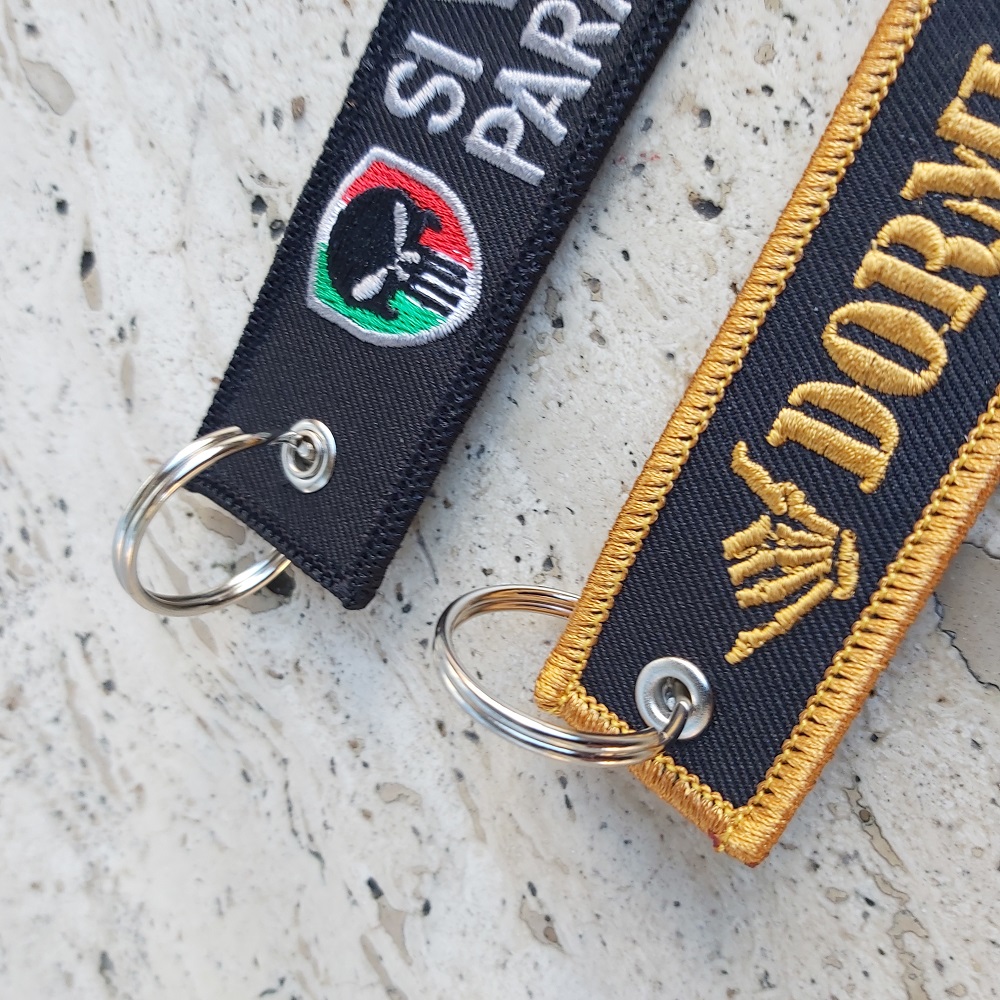 SI VIS PACEM PARABELLUM keychain - portachiavi con stesso ricamo su ambo i lati - Image 5