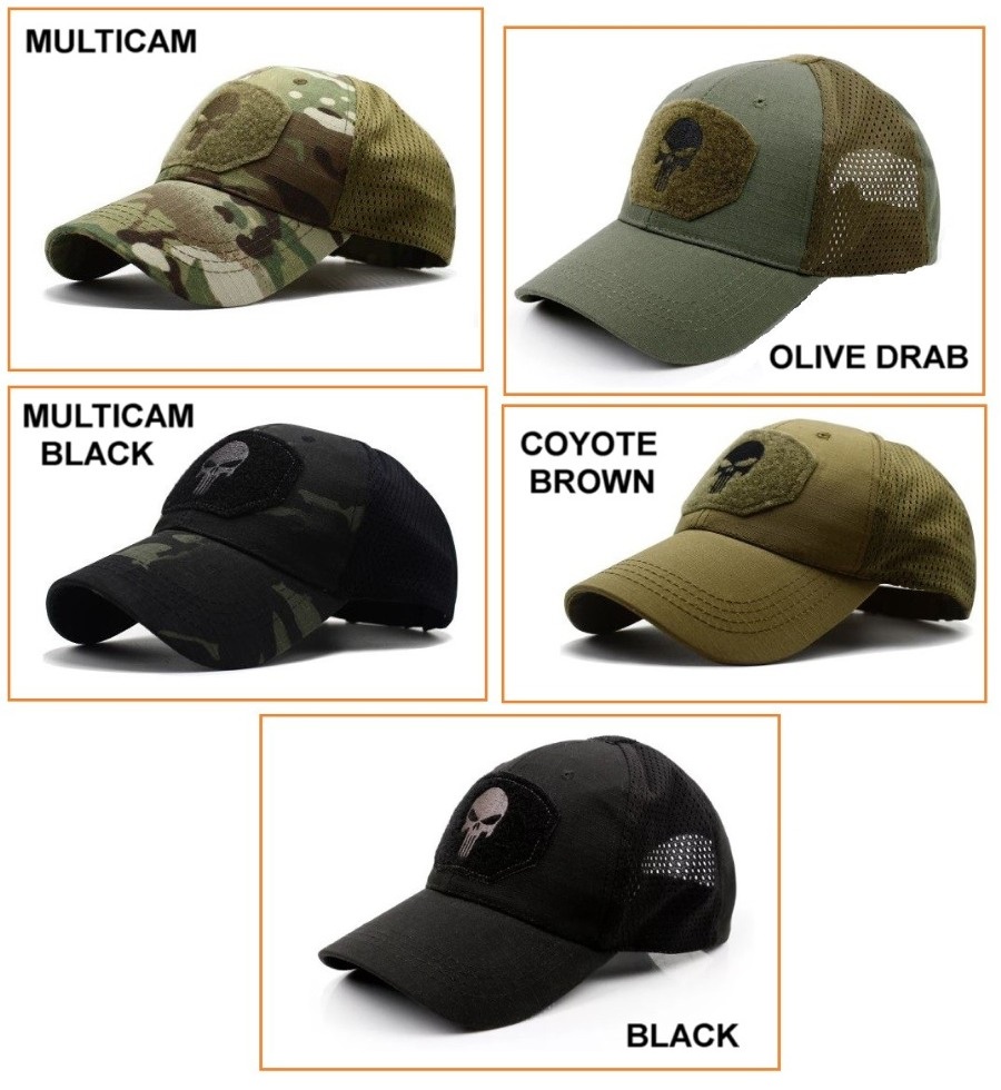 "PUNISKULL" Patch hat - colori vari