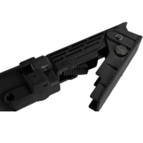 Retractable Folding Buttstock Nero per M4/Sr16/SR25 - immagine 3
