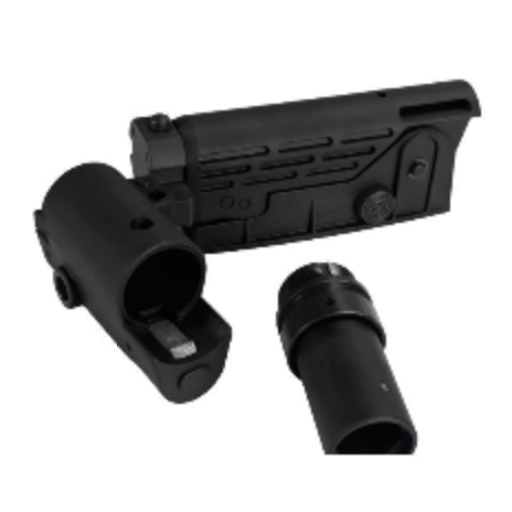 Retractable Folding Buttstock Nero per M4/Sr16/SR25 - immagine 5