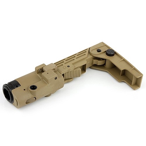 Retractable Folding Buttstock Coyote per M4/Sr16/SR25 - immagine 3