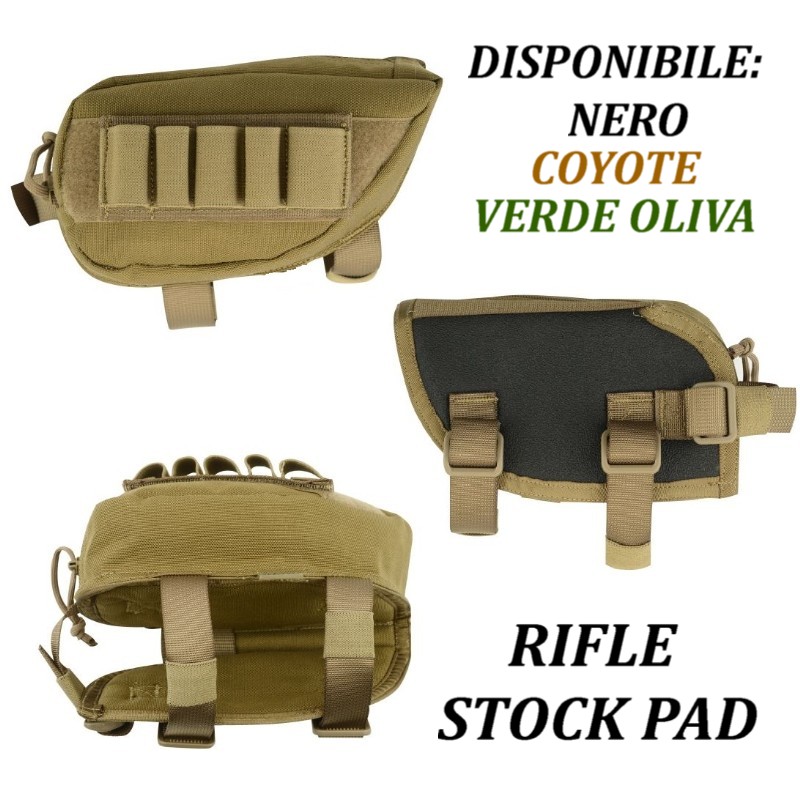 TWS RIFLE STOCK PAD -poggiaguancia per calcio- colori vari