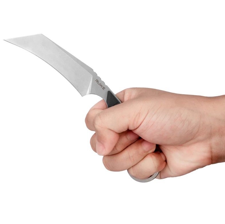 RUIKE FS68-B Fixed Knife Black - custodia in ABS con clip girevole da cintura - Image 2