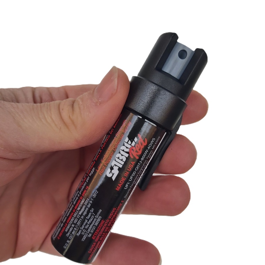 SABRE Pepper Spray - Spray Auto-Difesa Tascabile con Clip ( IT-P-22-OC)