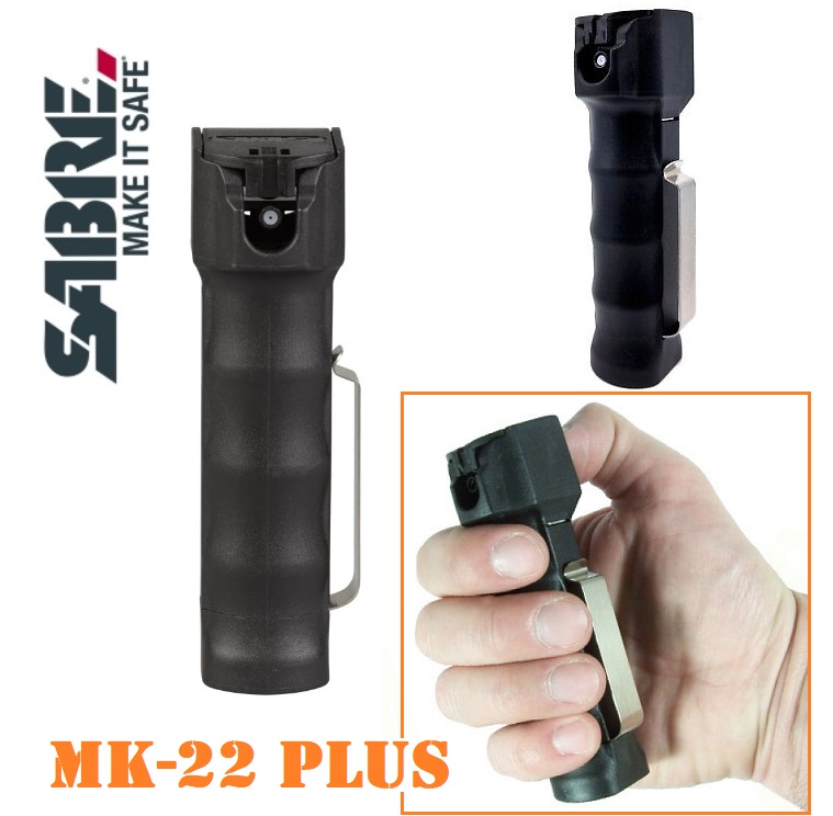 SABRE RED SPRAY MK-22 PLUS CON CLIP IN METALLO PER CINTURA - spray per difesa personale