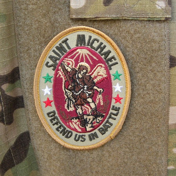 SAINT MICHAEL PROTECT US IN BATTLE - PATCH - immagine 2