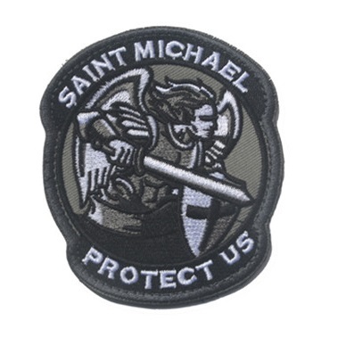 SAINT MICHAEL dark black/grey patch