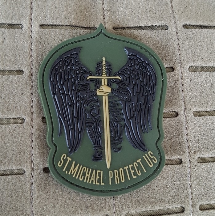 Saint Michael Protect Us - PVC patch - new style - immagine 3