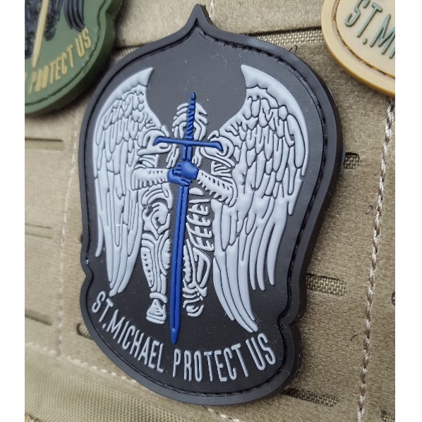 Saint Michael Protect Us - PVC patch - new style - immagine 5