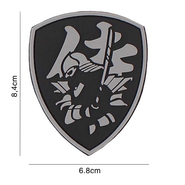 101 INC. SAMURAI SHIELD PVC PATCH GREY
