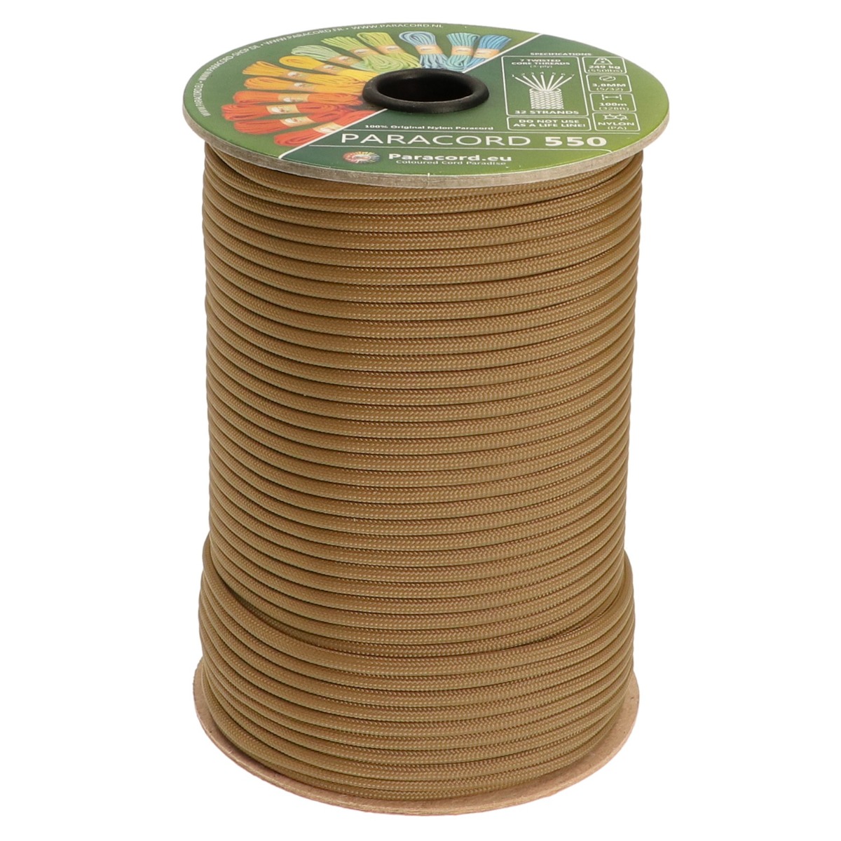 Paracord 550 type III - SANDCASTLE (coyote tan) - Image 2