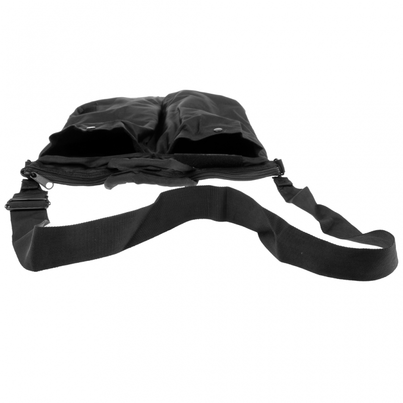 Borsa porta casco con tracolla nera - immagine 2