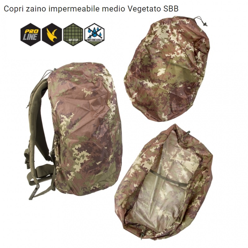 SBB COPRI ZAINO IMPERMEABILE MEDIO VEGETATO