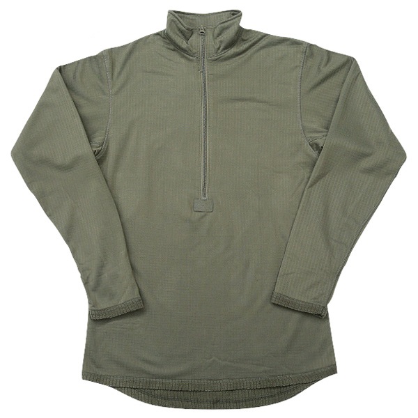 SBB Base II Zip · Maglia Termica Pile Grid Verde OD · Zip 36 cm · Foro Pollice - immagine 3