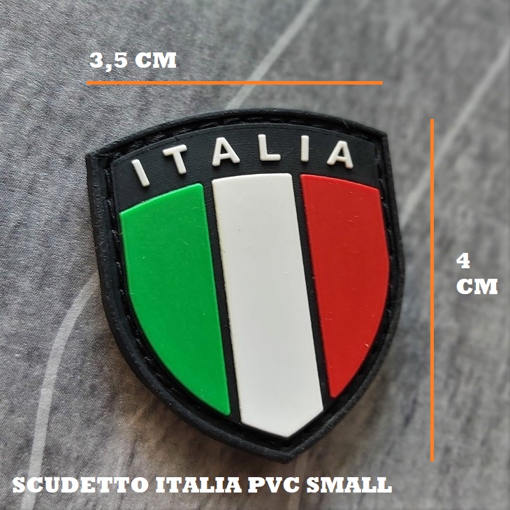 Scudetto Italia PVC piccolo - 4 x 3,5 cm