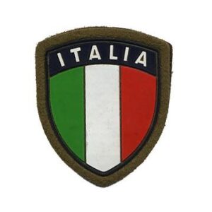 Scudetto Italia plastica bordo verde