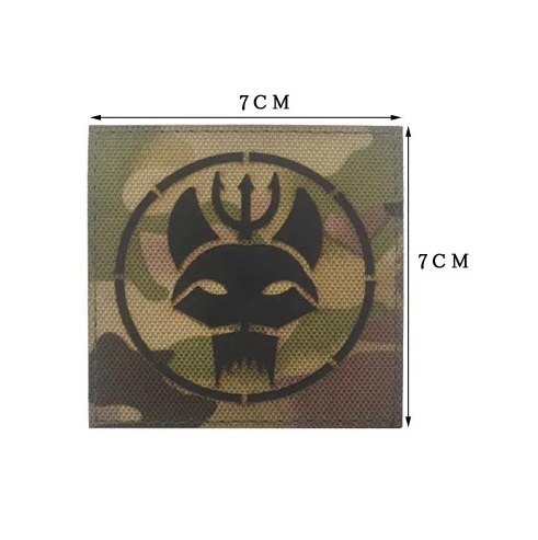 SEAL TEAM BRAVO PATCH MULTICAM SQUARE- LASER CUT - INFRARED