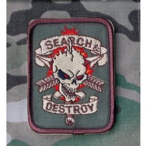 Search & Destroy patch ricamato