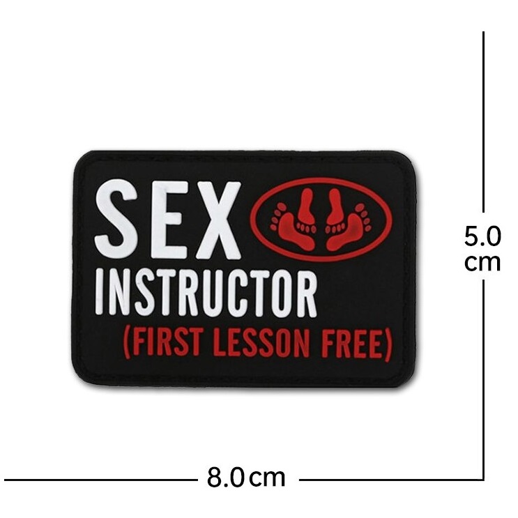 SEX INSTRUCTOR PVC PATCH