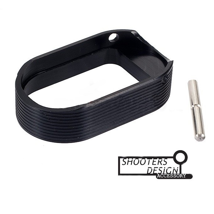 SHOOTERS DESIGN HOT SHOT STYLE ALUMINUM MAGWELL FOR HI-CAPA (BLACK)