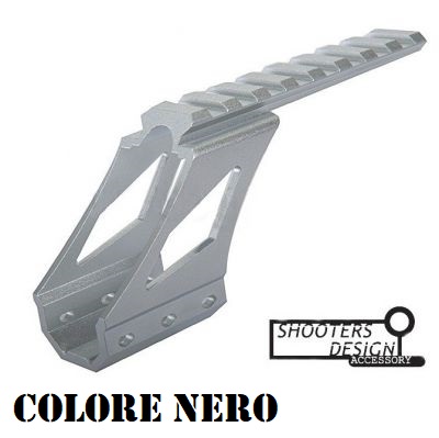 Shooters Design Low Scope Mount Base for Hi-Capa 5.1 (Type B, BLACK)