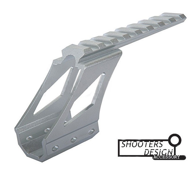 Shooters Design Low Scope Mount Base for Hi-Capa 5.1 (Type B, Silver)