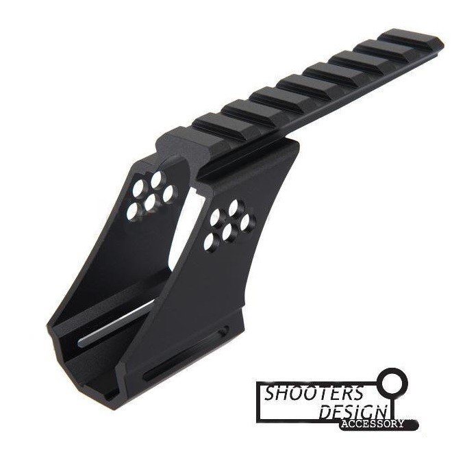 Shooters Design Low Scope Mount Base for Hi-Capa 5.1 (Type C, Black)