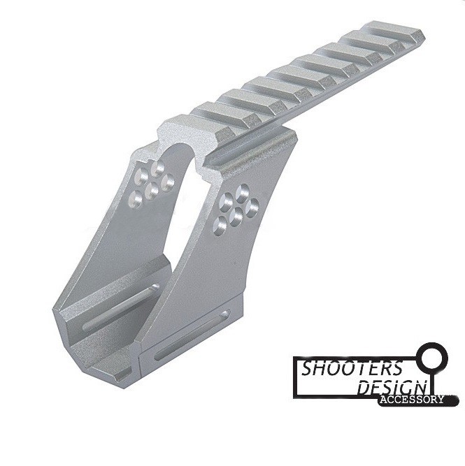 Shooters Design Low Scope Mount Base for Hi-Capa 5.1 (Type C, Silver)