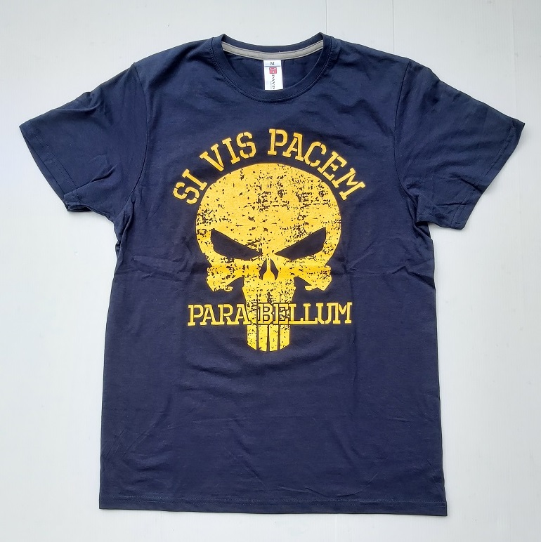 "SI VIS PACEM PARA BELLUM " T-shirt Navy Blu