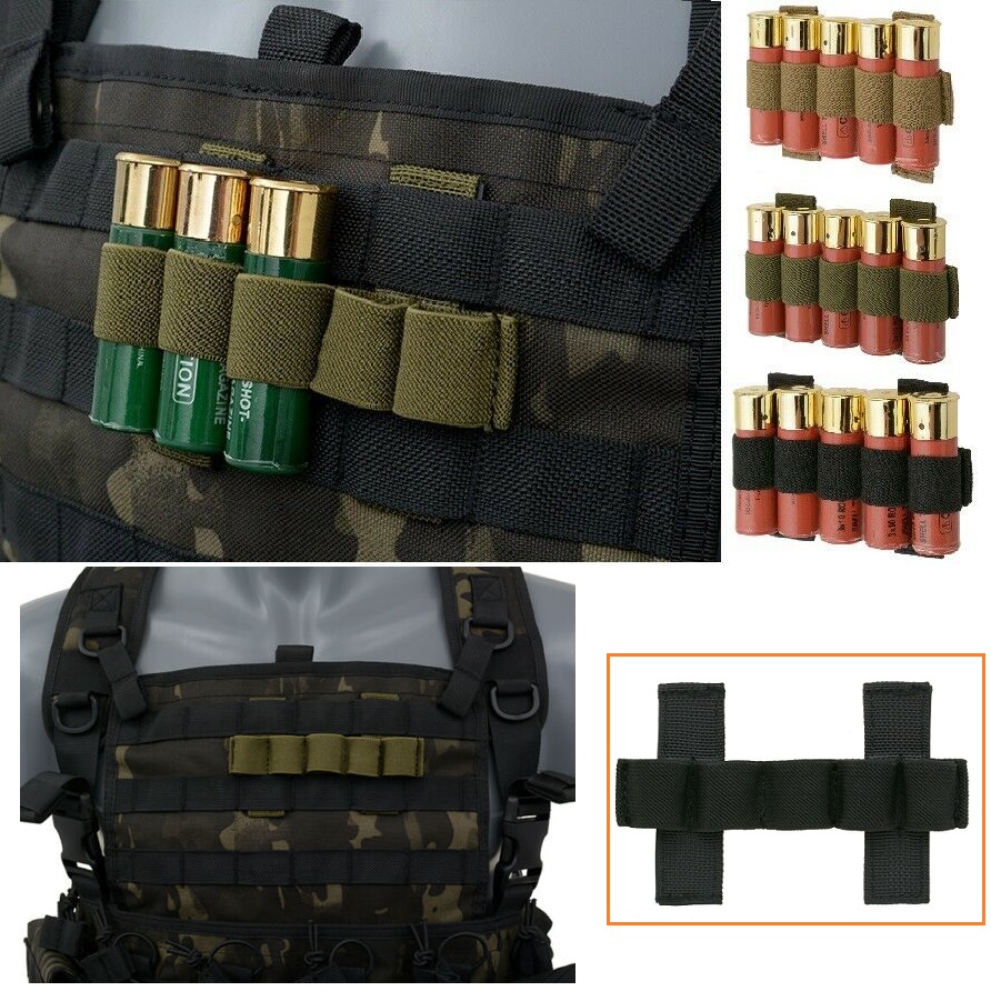 8FIELDS SIMPLE 5RD SHOTGUN SHELL CARRIER - MOLLE COMPATIBLE 