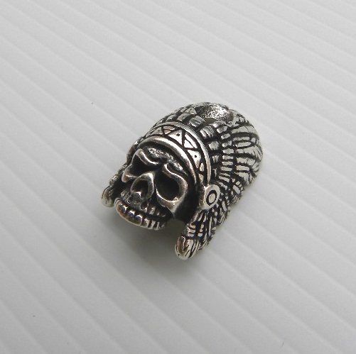 Skull Indian Head teschietto per survival bracelet