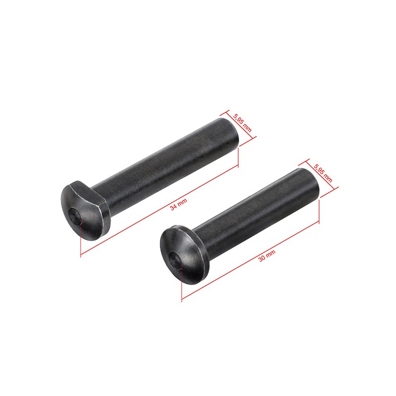 Slong Airsoft, M4/M16 Replica body Pin set, black (SL00423) - Image 2