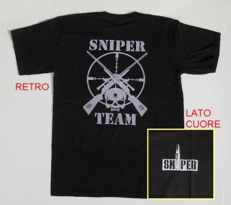 Sniper Team t-shirt nera
